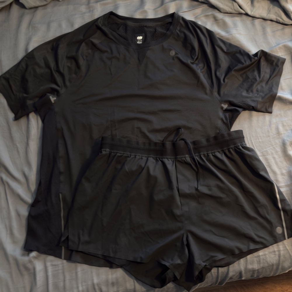 Men's Athletic Running Shorts - Black